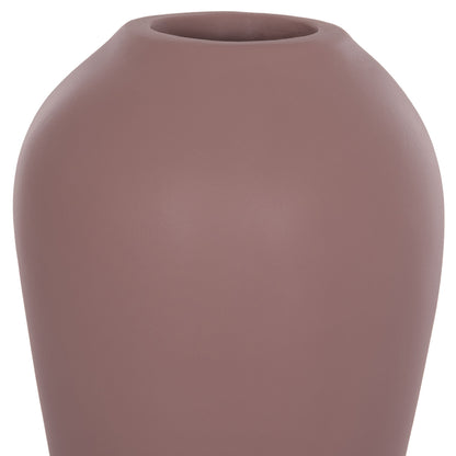 Table Decorative Vase Chelin Hm4670l Terracota In Purple--Φ22x37hcm.