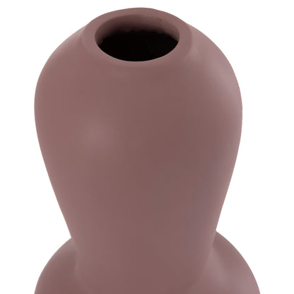 Table Decorative Vase Chelin Hm4670l Terracota In Purple--Φ22x37hcm.