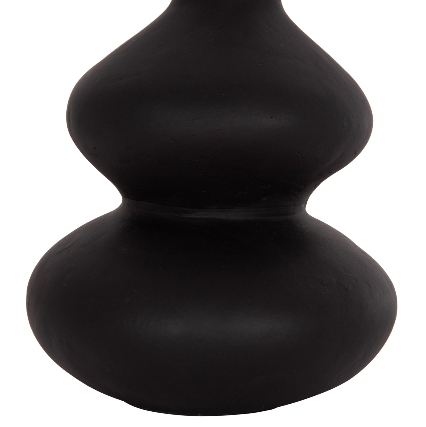 Table Decorative Vase Chelin Hm4670s Terracota In Black--Φ20x25hcm.