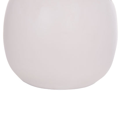 Decorative Table Vase Lennox Hm4675.02l Terracota In White--Φ22x20hcm.