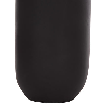 Table Decorative Vase Cammer Hm4687.01m Terracota In Black--Φ13x34hcm.