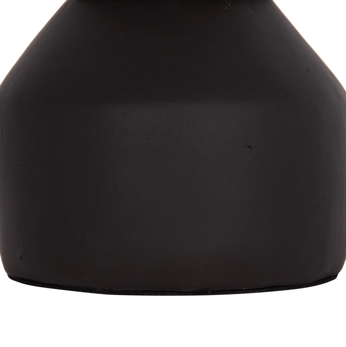 Table Decorative Vase Cammer Hm4687.01xs Terracota In Black--Φ16x15hcm.