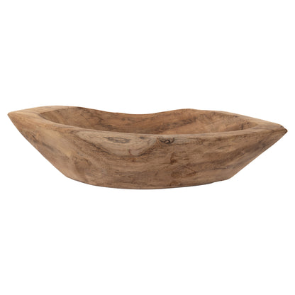 Table Decor Bowl Yoki Hm9632 Made Of Teak Wood 30x6x13hcm.