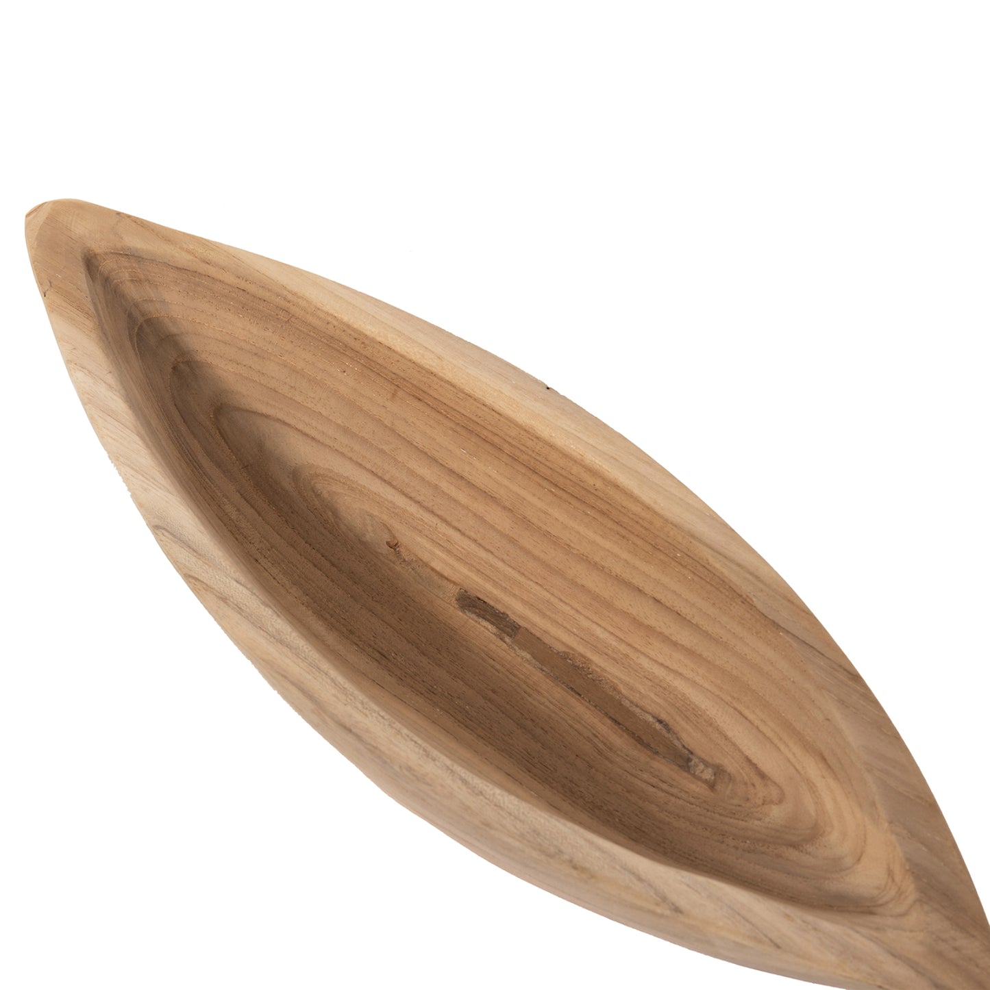 Table Decor Bowl Hm9633 Made Of Teak Wood 40x6x13hcm.