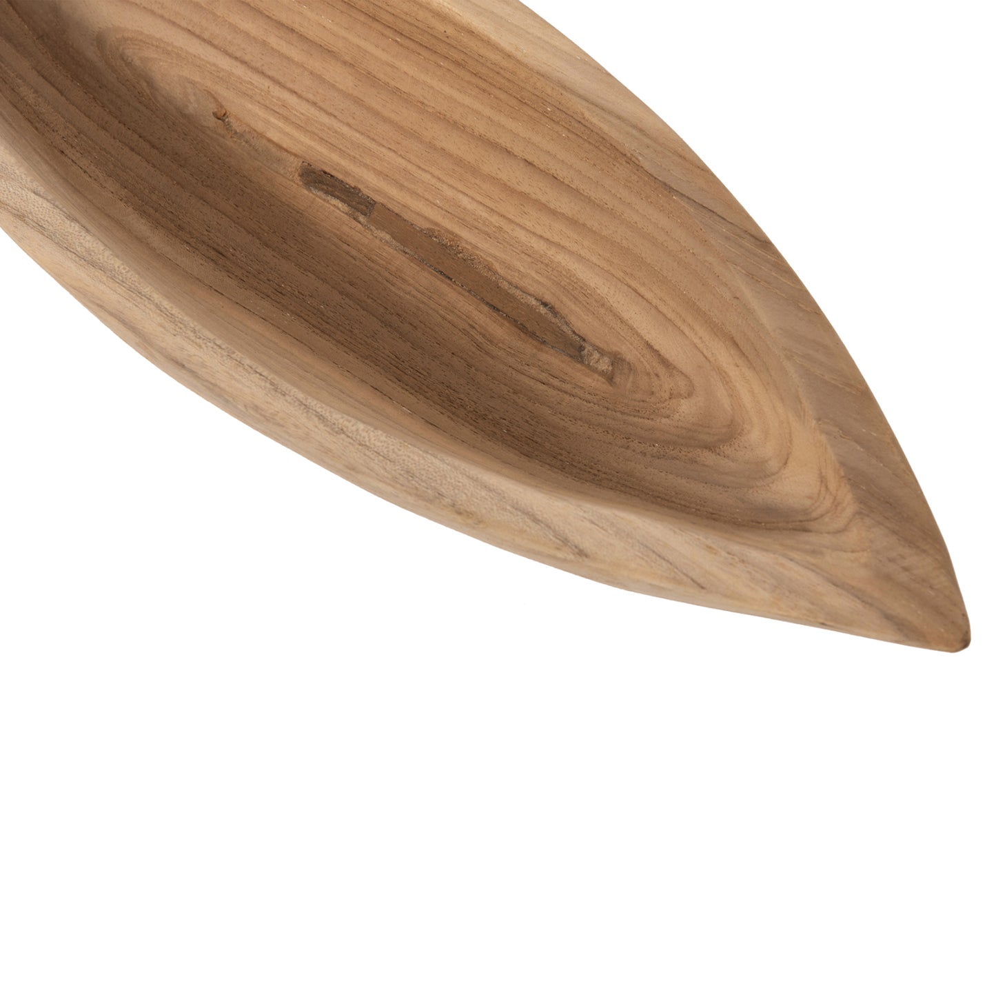 Table Decor Bowl Hm9633 Made Of Teak Wood 40x6x13hcm.