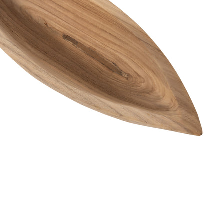 Table Decor Bowl Hm9633 Made Of Teak Wood 40x6x13hcm.