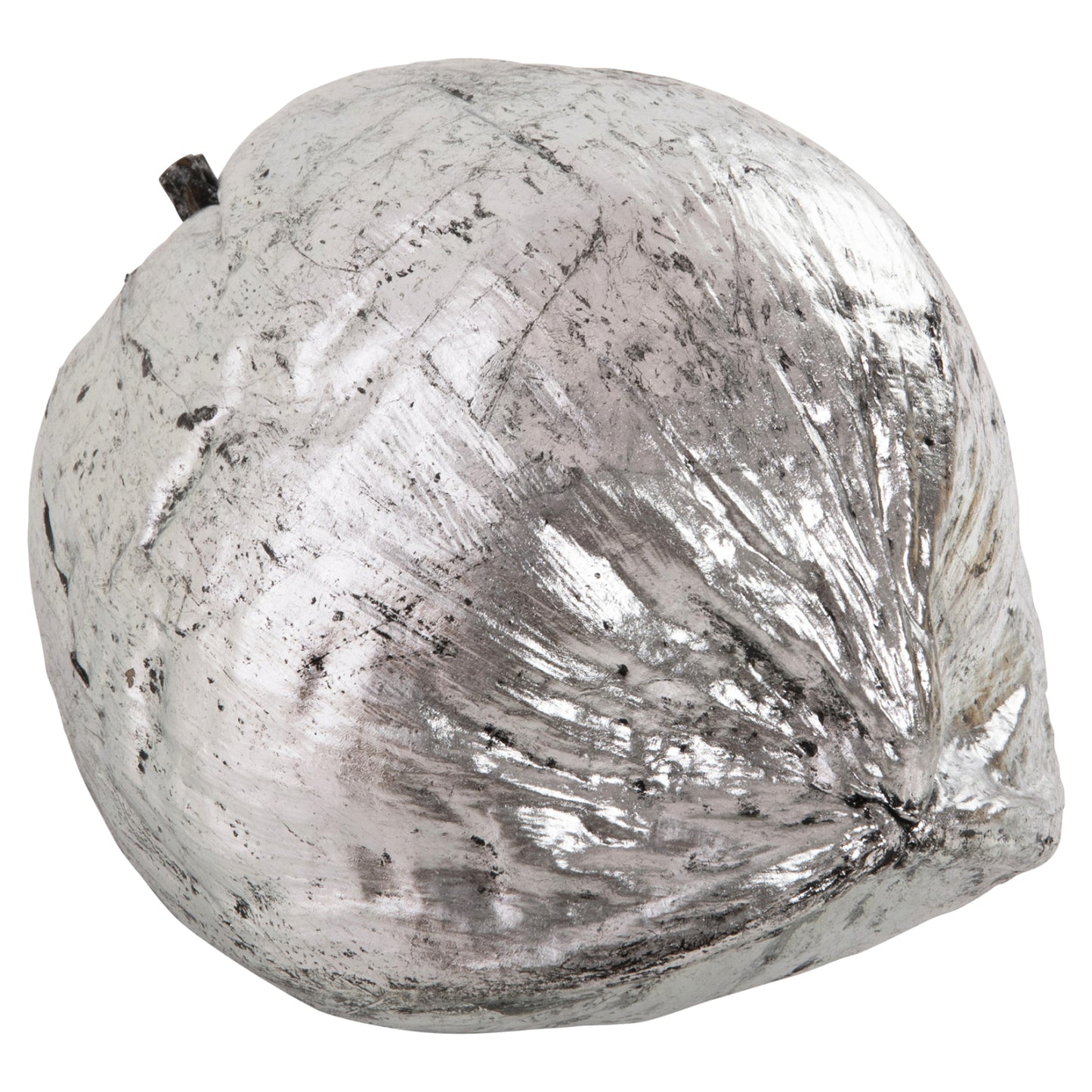 Table Decoration Hm4326.04 Coconut In Silver Color 20x20x20hcm.