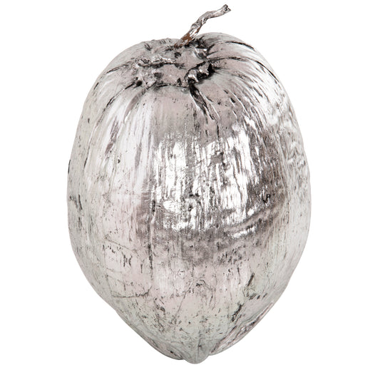 Table Decoration Hm4326.04 Coconut In Silver Color 20x20x20hcm.