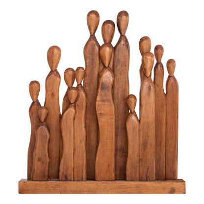 Table Decoration Primate Hm4415 Albasia Wood 68x10x76hcm.