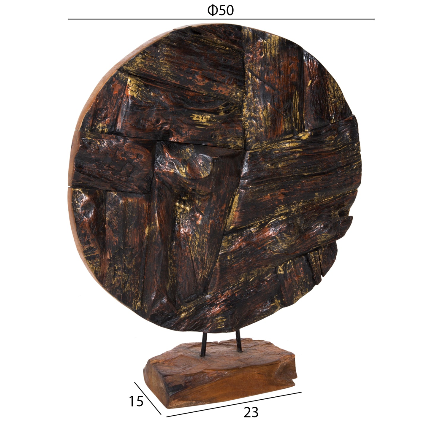 Table Decor Hm7718 Solid Teak Natural 50x15x64h