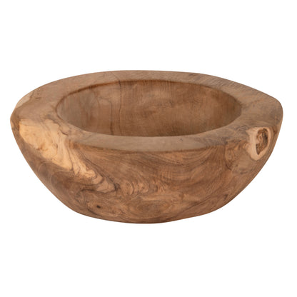 Table Decor Bowl Yoki ΗΜ9626 Teak Wood Φ19x6.5hcm.