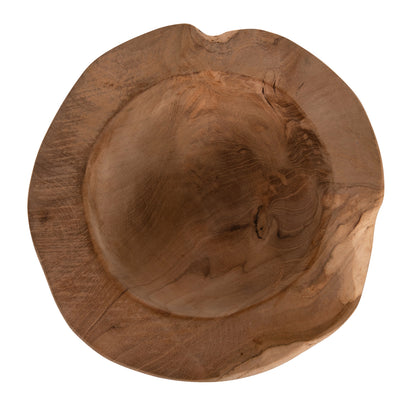 Table Decor Bowl Yoki ΗΜ9626 Teak Wood Φ19x6.5hcm.