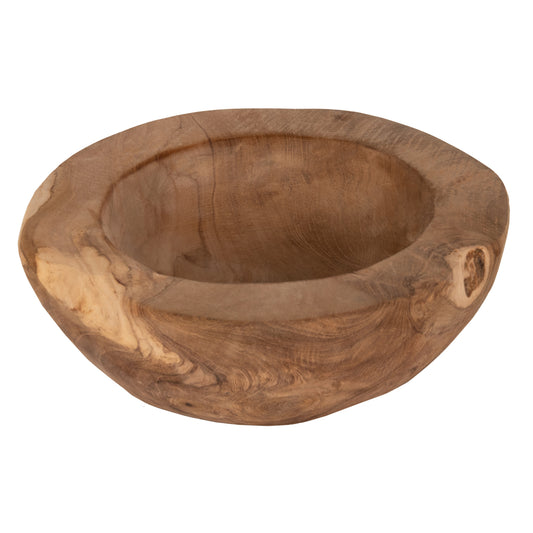 Table Decor Bowl Yoki ΗΜ9626 Teak Wood Φ19x6.5hcm.