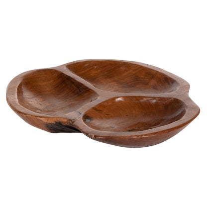 Table Decor Hm4272 Peanut Bowl Made Of Teak Wood In Natural Color Φ30x4,5hcm.