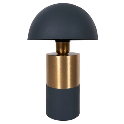 Table Lamp Pune Hm4245.05 Metal In Anthracite Blue-gold Φ20,5x32,5hcm.