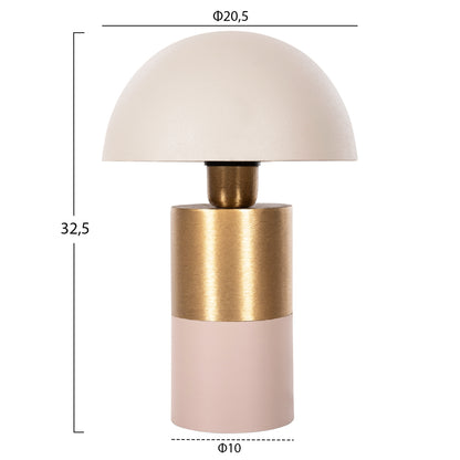 Table Lamp Pune Hm4245.10 Metal In Beige-gold Φ20,5x32,5hcm.