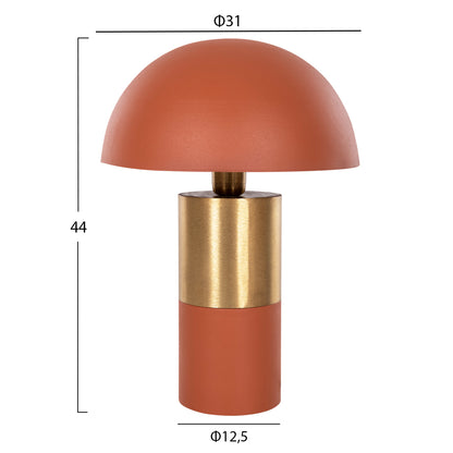 Table Lamp Pune Hm4252.08 Metal In Orange-gold Φ31x44hcm.