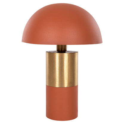 Table Lamp Pune Hm4252.08 Metal In Orange-gold Φ31x44hcm.