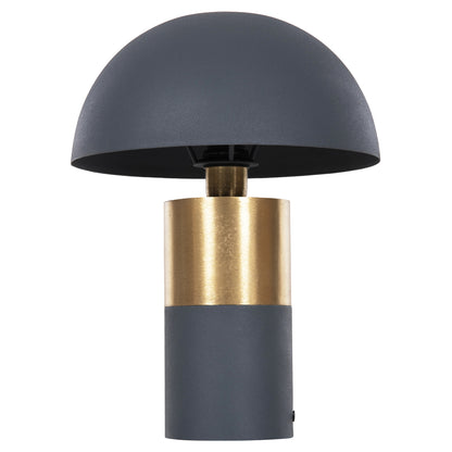 Table Lamp Pune Hm4253.05 Metal In Anthracite Blue-gold Φ31x41.5hcm.