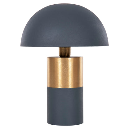 Table Lamp Pune Hm4253.05 Metal In Anthracite Blue-gold Φ31x41.5hcm.