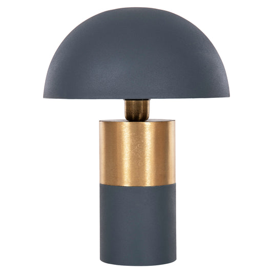 Table Lamp Pune Hm4253.05 Metal In Anthracite Blue-gold Φ31x41.5hcm.