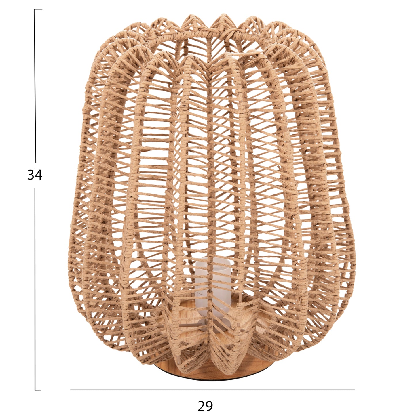 Table Lamp Paper Rope - Dia29ΧH34cm
