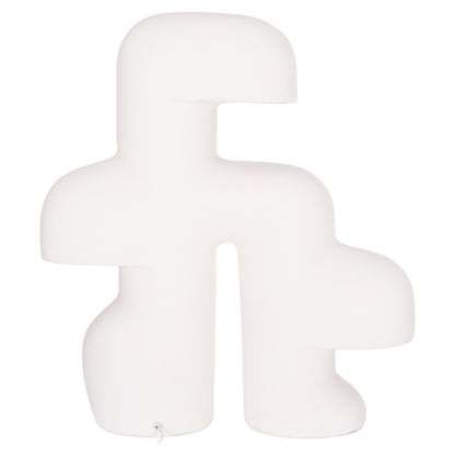 Table Decorative Lamp Elbar Hm4698.02 Fiber Cement In White--[e14]--44x12x50hcm.