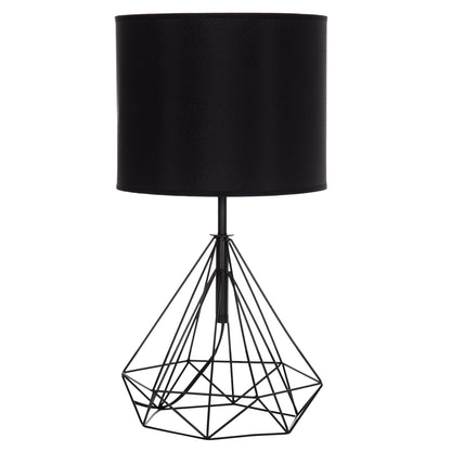 Table Lamp Geilo Hm7416.11 Metal In Black--black Pvc Cap Φ25x48.5hcm.