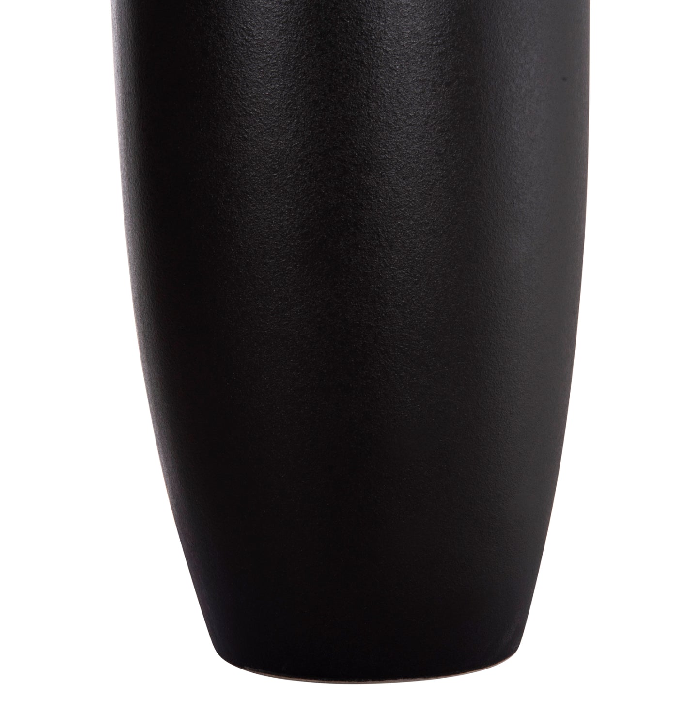 Ceramic Table Decor "galad" Hm4587.02 Black Matte Φ17,5x40hcm.