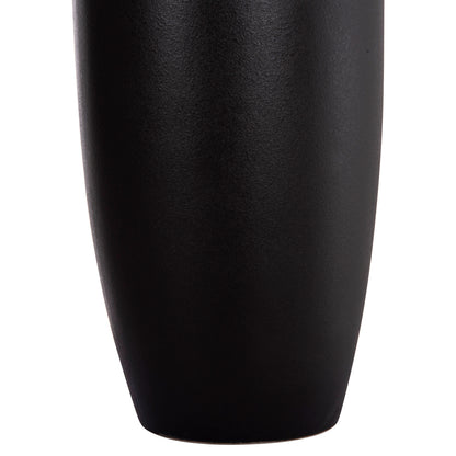 Ceramic Table Decor "galad" Hm4587.02 Black Matte Φ17,5x40hcm.