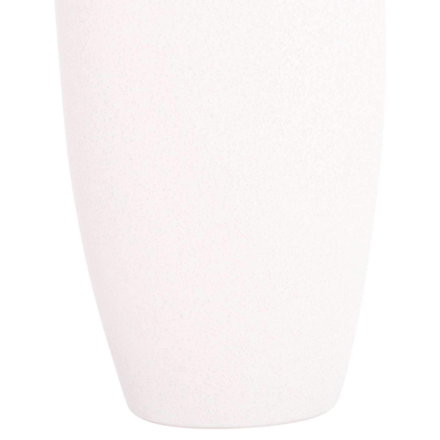 Ceramic Table Decor Vase "galad" Hm4587.01 Off White With Crystallisation Φ17,5x40h Cm.