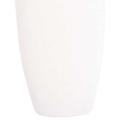 Ceramic Table Decor Vase "galad" Hm4587.01 Off White With Crystallisation Φ17,5x40h Cm.