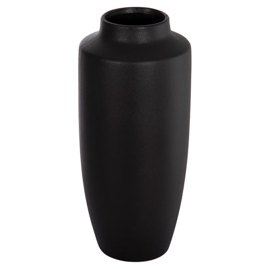Ceramic Table Decor "galad" Hm4587.02 Black Matte Φ17,5x40hcm.