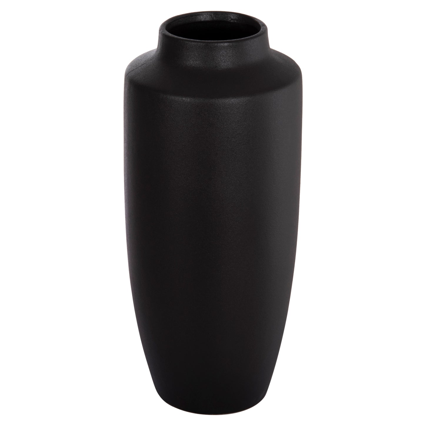 Ceramic Table Decor "galad" Hm4587.02 Black Matte Φ17,5x40hcm.