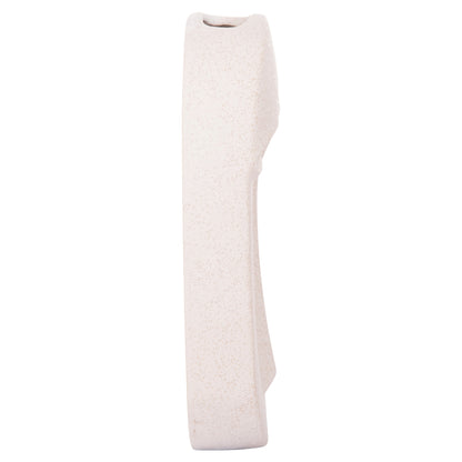Ceramic Table Decor Humans Fb94586 Off White With Crystallisation 17x5.5x28hcm.