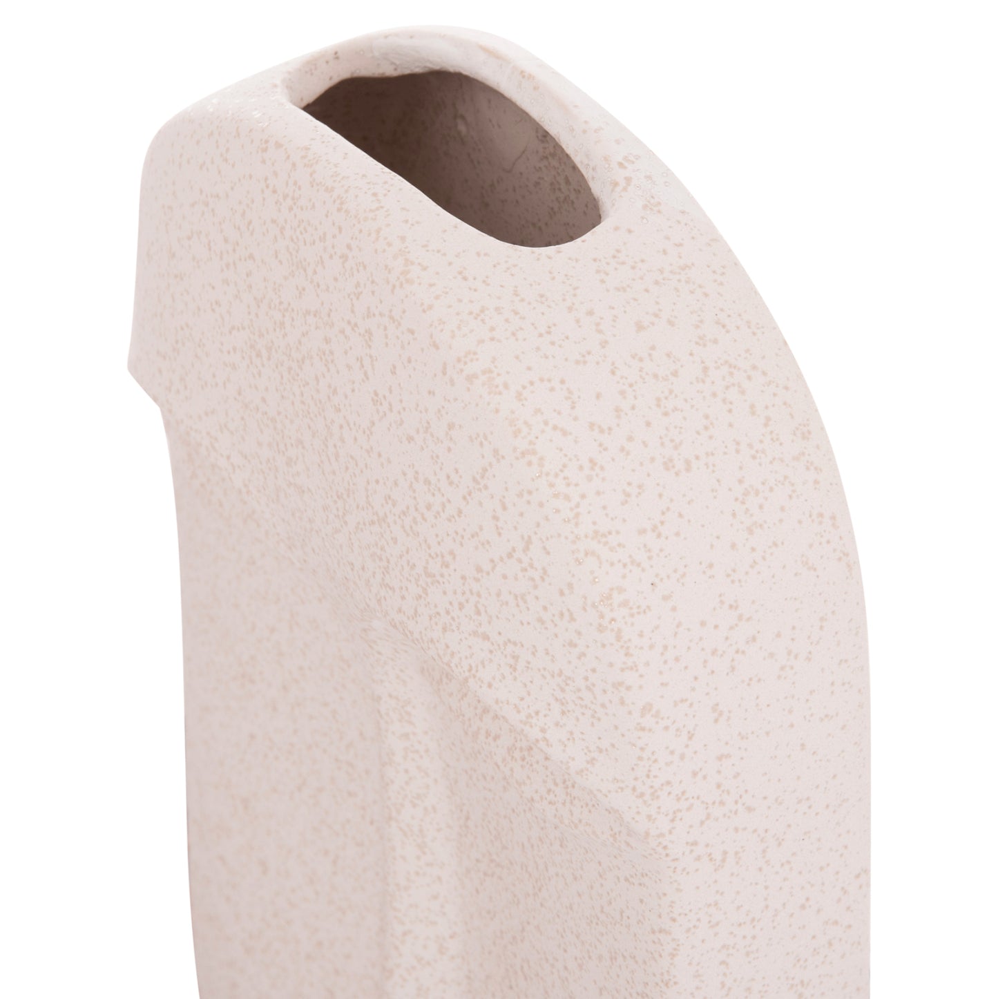 Ceramic Table Decor Humans Fb94586 Off White With Crystallisation 17x5.5x28hcm.