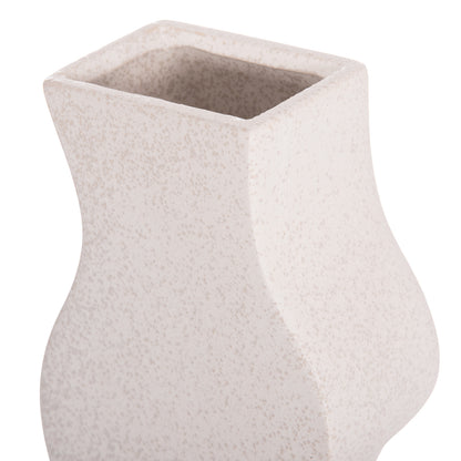 Ceramic Table Decor Series "sebor" Hm4589.01 Off White With Crystallisation 14x6.5x30hcm.