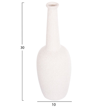 Ceramic Table Decor Elendil Hm4592.01 Off White With Crystallization Φ10x30hcm.