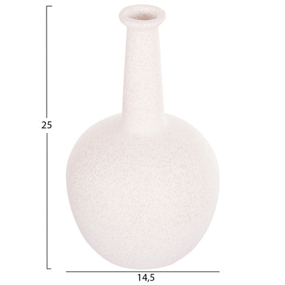 Ceramic Table Decor Elendil Hm4593.01 Off White With Crystallization Φ15x25hcm.