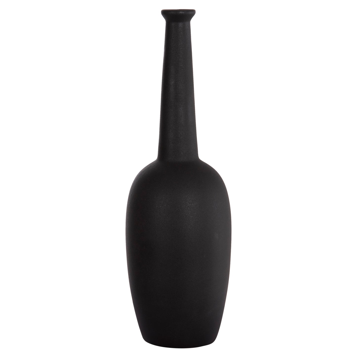 Ceramic Table Decor Elendil Hm4591.02 Matte Black Φ12x39.5hcm.