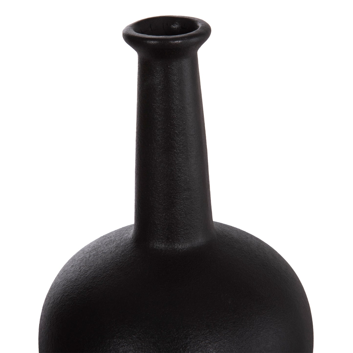 Ceramic Table Decor Elendil Hm4593.02 Black Matte Φ14,5x25hcm.