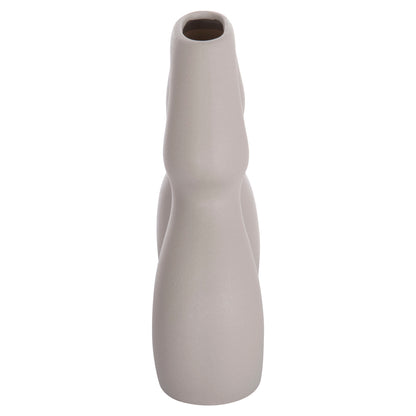 Ceramic Table Decor Isil Hm4598.03 Matte Grey 26x9.5x29.5hcm.