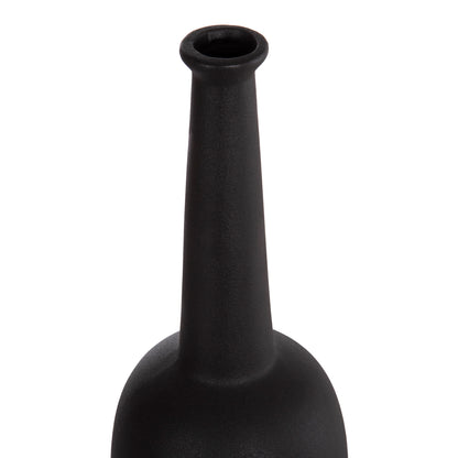 Ceramic Table Decor Elendil Hm4591.02 Matte Black Φ12x39.5hcm.