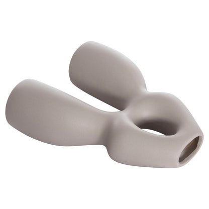 Ceramic Table Decor Isil Hm4598.03 Matte Grey 26x9.5x29.5hcm.