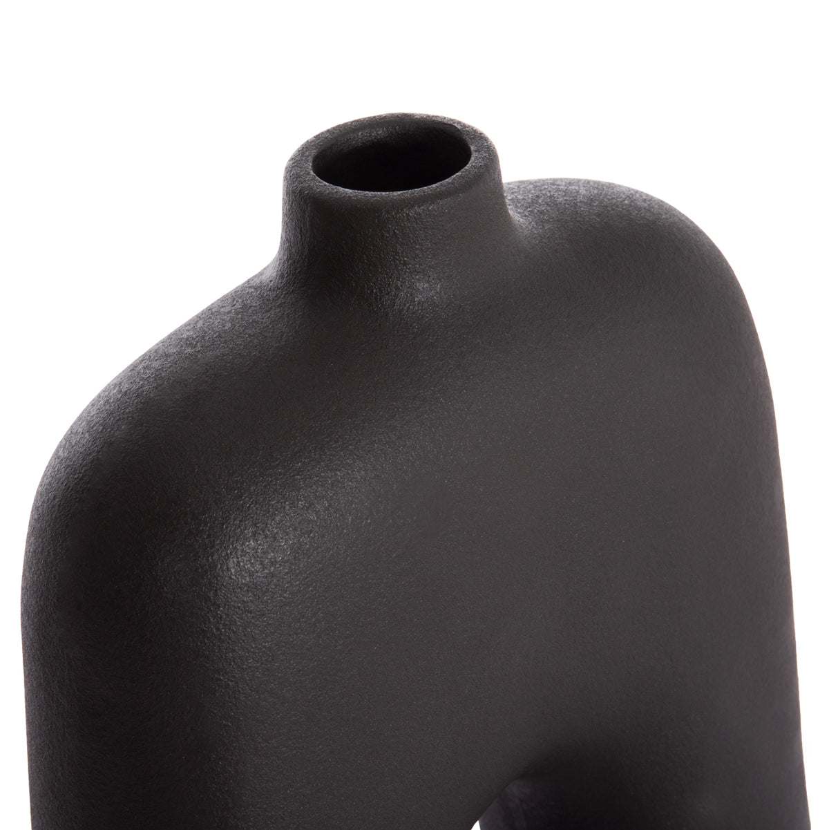 Ceramic Table Decor Series Isil Hm4599.02 Black Matte 22x8x29hcm.