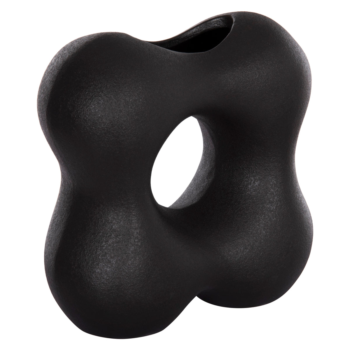 Ceramic Table Decor Sebor Hm4594.02 Matte Black 18x9x18hcm.