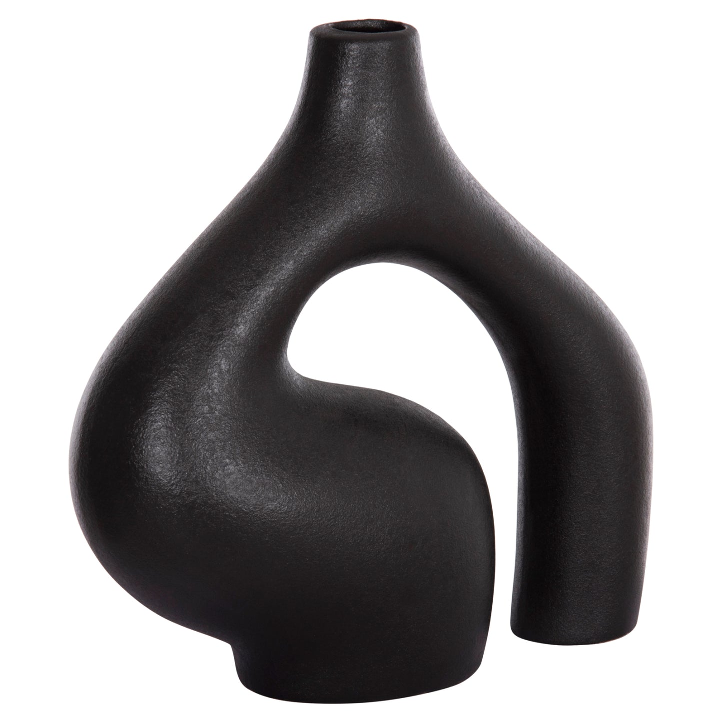 Ceramic Table Decor Isil Hm4597.02 Black Matte 29.5x11x29hcm.