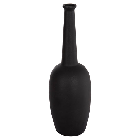 Ceramic Table Decor Elendil Hm4591.02 Matte Black Φ12x39.5hcm.