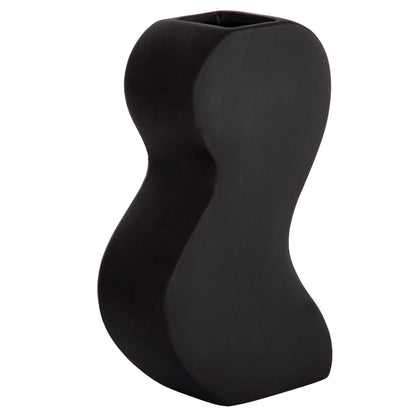 Ceramic Table Decor Series "sebor" Hm4590.02 Black Matte 13x6x22hcm.