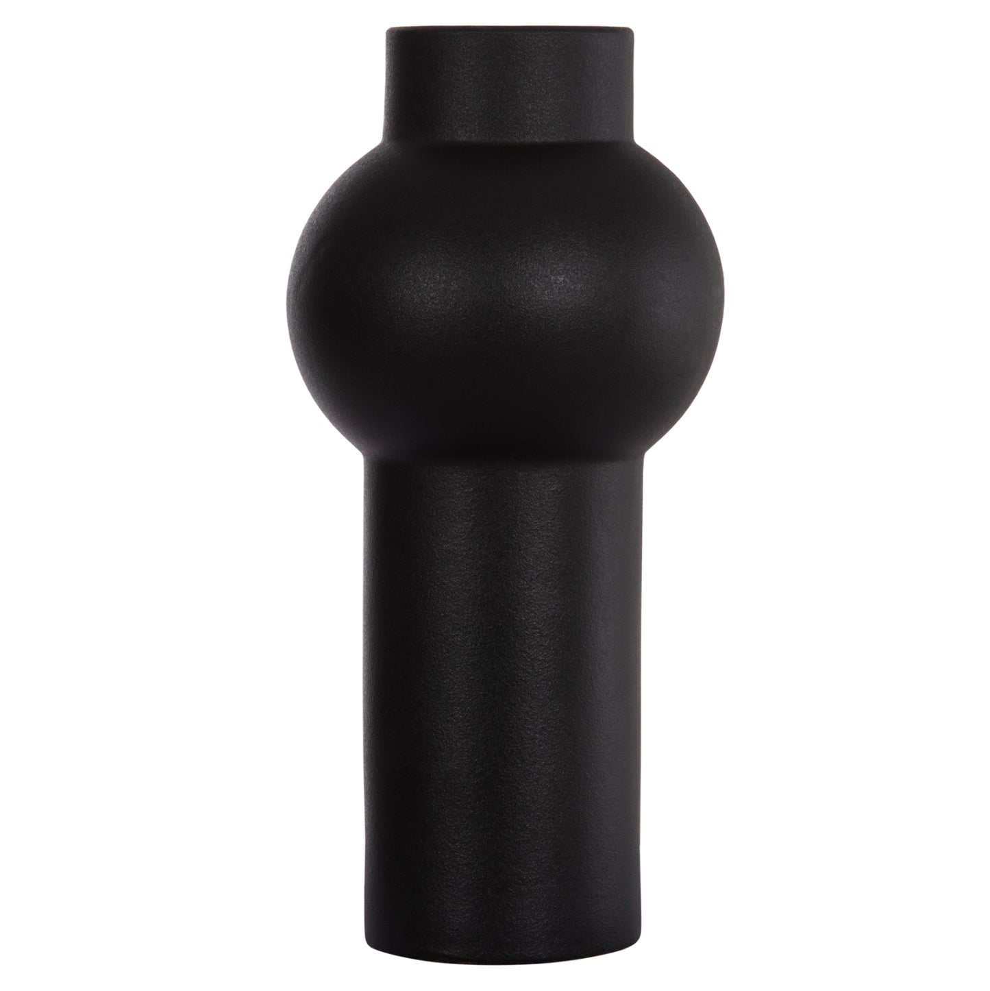 Ceramic Table Decor Scepter Hm4605.02 Matte Black Φ15x30hcm.